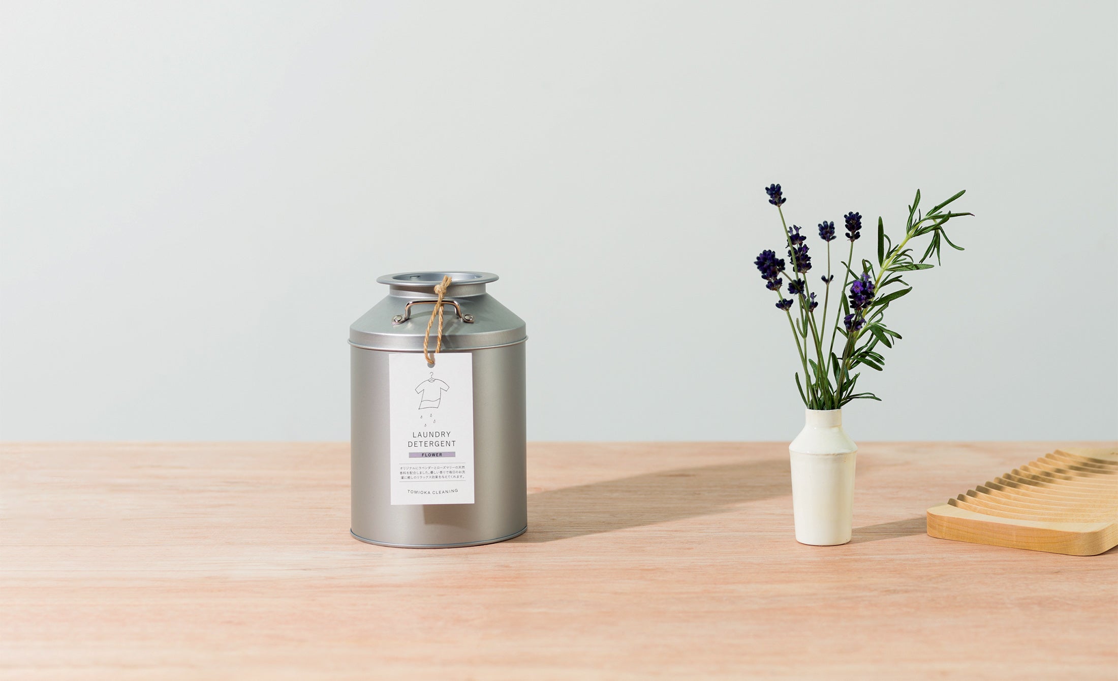 Milk can + refill gift, flower